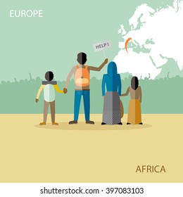 Refugees migration from Africa to Europe, Imigration political theme