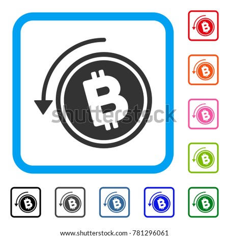 Refund Bitcoin Cash Icon Flat Gray Stock Vector Royalty Free - 