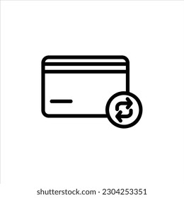 refund icon with isolated vektor and transparent background