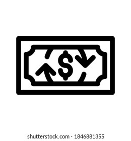 Icono de devolución o logotipo símbolo de señalización aislado ilustración vectorial - iconos vectoriales de estilo negro de alta calidad

