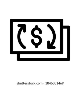 Icono de devolución o logotipo símbolo de señalización aislado ilustración vectorial - iconos vectoriales de estilo negro de alta calidad
