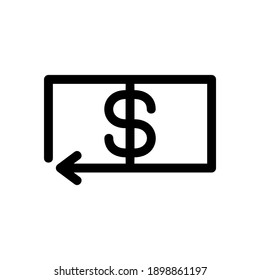 refund icon or logo isolated sign symbol vector illustration - high quality black style vector icons
