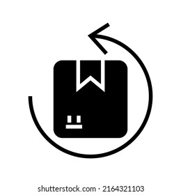 Rückerstattungssymbol oder Logo einzeln auf Zeichen, Vektorgrafik - hochwertige Vektorsymbole mit schwarzem Hintergrund
