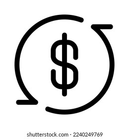 refund icon or logo isolated sign symbol vector illustration - high quality black style vector icons
