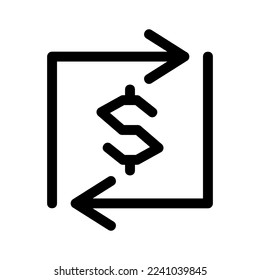 refund icon or logo isolated sign symbol vector illustration - high quality black style vector icons
