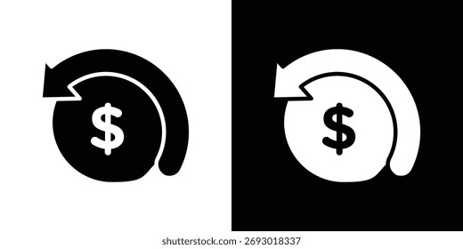 Diseño de Sitio web de infografías de iconos de reembolso, logotipo, App, interfaz de usuario
