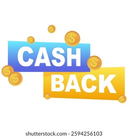 refund. label of financial payments. Vector illustration