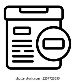 Refund parcel icon outline vector. Service product. Shipping change