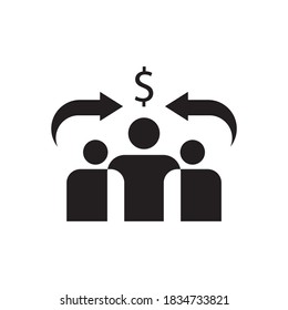 refund people vector icon design template