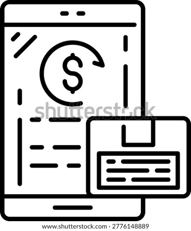 Refund Policy Illustration vector Icon Design