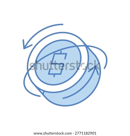 Refund vector icon stock illustration