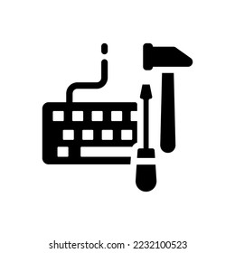 Refurbish tools icon (vector illustration)