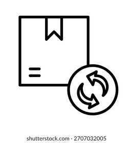 Refurbished Goods Outline Icon Vector Illustration