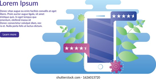 Refurbished Smartphone Service,vector Illustration Concept