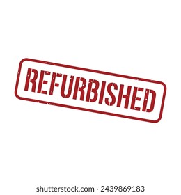 Refurbished Stamp, Refurbished Grunge Square Sign
