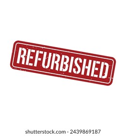 Refurbished Stamp, Refurbished Grunge Square Sign