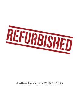 Refurbished Stamp, Refurbished Square Sign