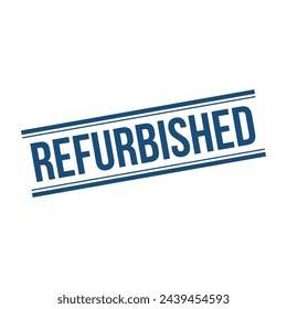 Refurbished Stempel, Refurbished Square Schild