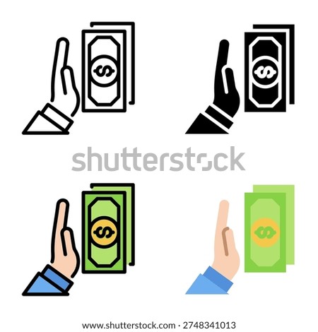 Refuse icon collection of various styles for design branding, print and digital media
