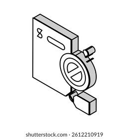 refuse loan isometric icon vector. refuse loan sign. isolated symbol illustration