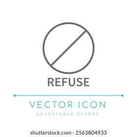 Refuse Reduce Reuse Recycle 3Rs Eco Friendly Icon, Food and Drinks, Cosmetics Symbols, Skin Care Icons, Skincare Packaging Labels