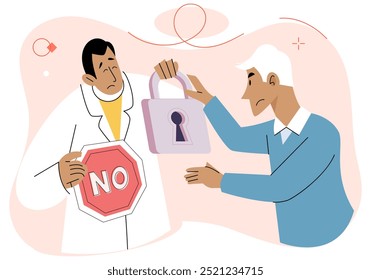 Refuse vector illustration. Behavior plays crucial role in how we express our emotions and navigate disagreements Emotions can be complex and nuanced, making it important to approach disagreements