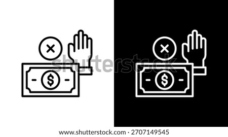 Refuse White Icon Set Design