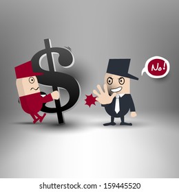 Refusing bribe