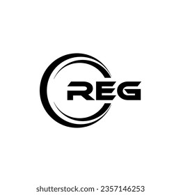 REG Logo Design, Inspiration for a Unique Identity. Modern Elegance and Creative Design. Watermark Your Success with the Striking this Logo.