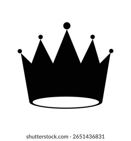 Símbolo de coroa preto real Luxo monarca real Ícone.Crowns Ícones e símbolos.