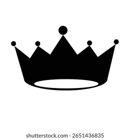 Símbolo de coroa preto real Luxo monarca real Ícone.Crowns Ícones e símbolos.