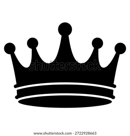 Regal Black Royal Crown Icon