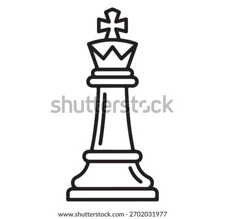 A regal chess king, the ultimate symbol of power and authority, stands firm, a commanding presence on the chessboard
