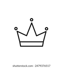 Regal Crown Icon Ideal for Royalty and Luxury Themes