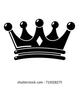 Regal crown icon . Simple illustration of regal crown vector icon for web design isolated on white background