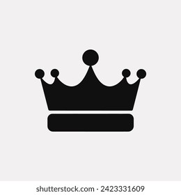 Regal crown icon - Simple Vector Illustration