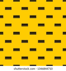 Regal crown pattern seamless vector repeat geometric yellow for any design
