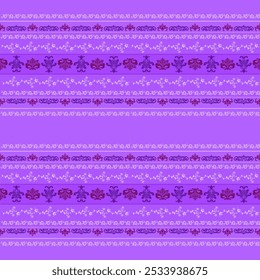 Regal Damask Elegance Purple fabric with minimal floral pattern.