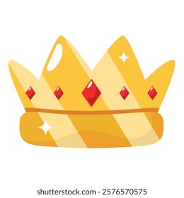 Regal gold crown vector design