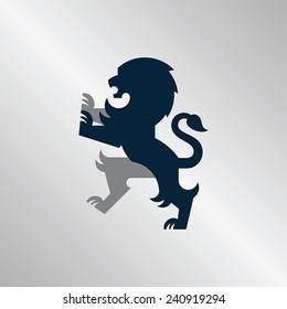 Regal illustration of a lion. Perfect for sports team logos or corporate identity. 