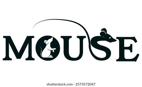 Regal Mouse Letter Logo Design, Majestic Mouse Monogram Logo, Mouse Lettermark for Branding, Bold Mouse Letter Identity Design, Luxury Logo with Letters