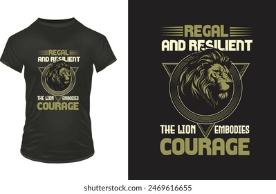 Regal and resilient, the lion embodies courage