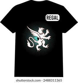 A regal vector T shirt| black and white shirt | original and unique design