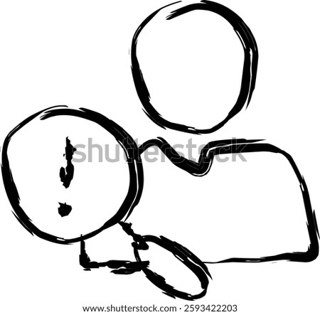 regard icon in Doodle style