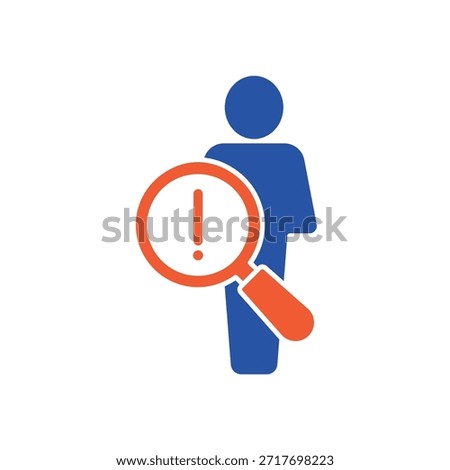 Regard icon outline editable stroke line drawing eps