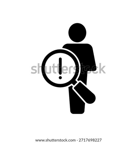 Regard icon outline editable stroke line drawing eps