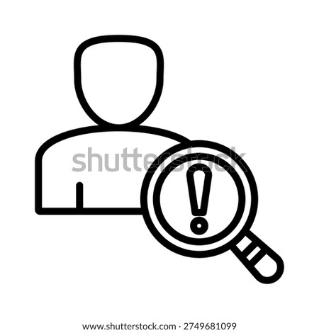Regard Icon Outline Style Design