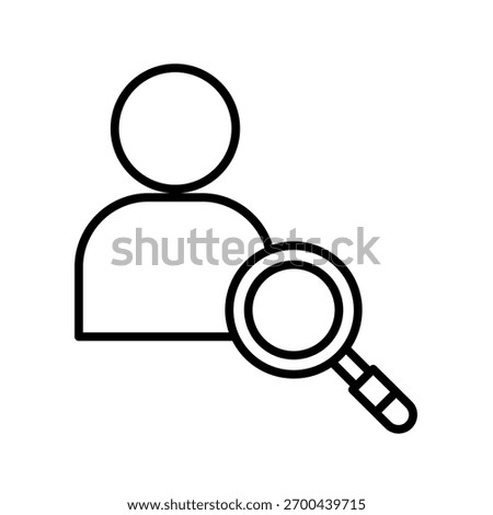 Regard Outline Icon Vector Illustration
