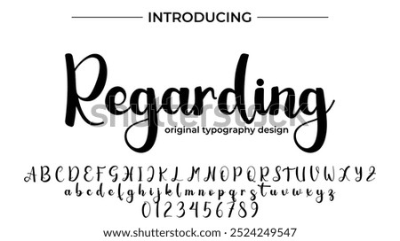 Regarding Font Stylish brush painted an uppercase vector letters, alphabet, typeface