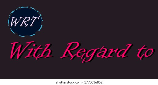 With regards to Business communication word short form animated text background.